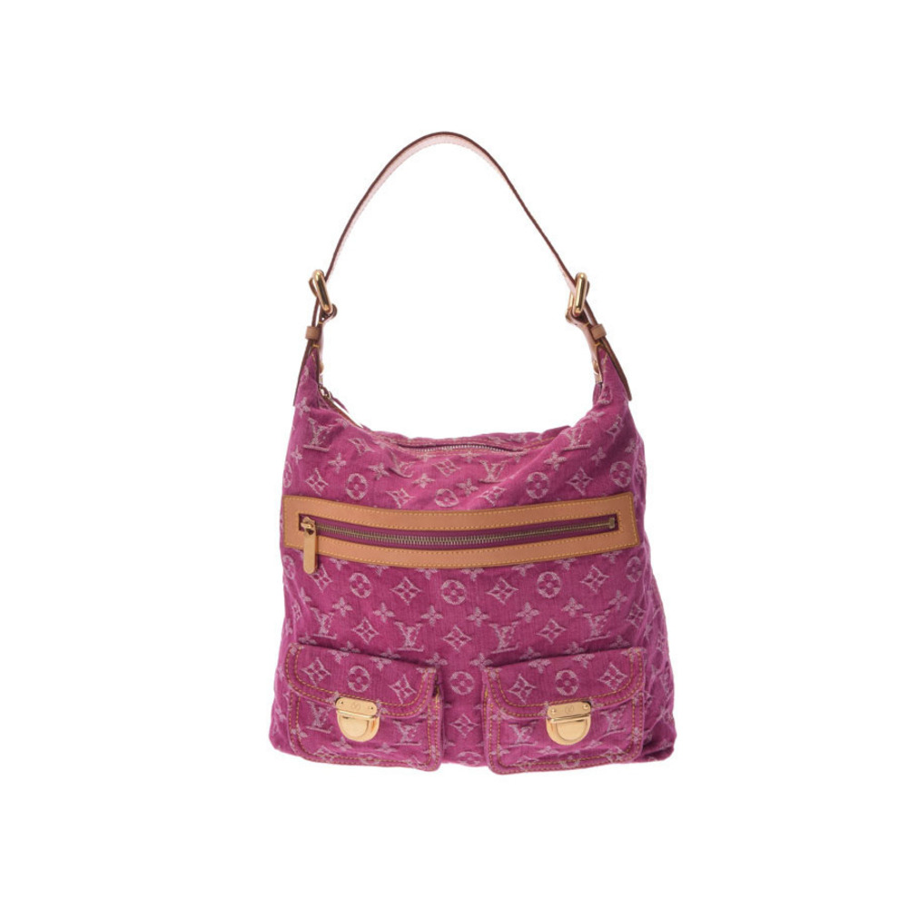 Louis Vuitton Denim Baggy Denim Pink Long strap